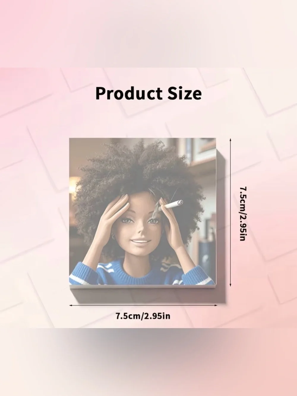 Funny Doll Face Sticky Notes 50 Sheets